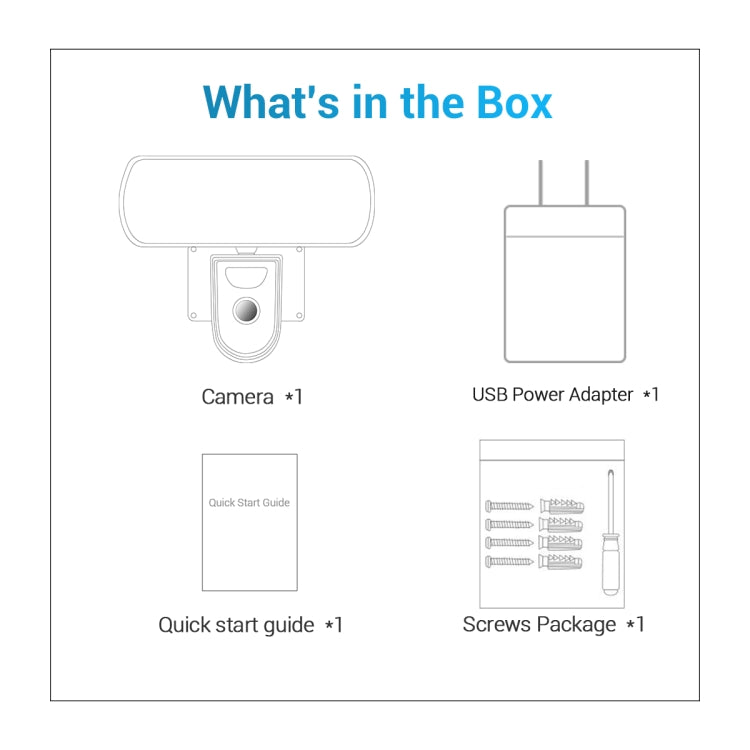 ESCAM QF615 3MP IP66 Waterproof WiFi IP Camera & Floodlight, Support Night Vision / PIR Motion Detection / Two-way Audio(US Plug) by ESCAM