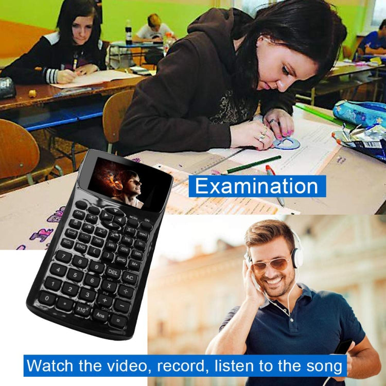 Multi-function Portable 2.4 inch Display Screen Scientific Calculator, Support Sound Recording / Radio / Music & Video Playing / Picture Browsing by bashfashion