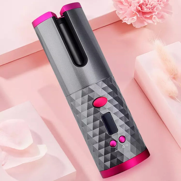 USB Charging Automatic Hair Curler Portable Mini Wireless Multi-function Curling Iron with LCD Display (Pink) by bashfashion