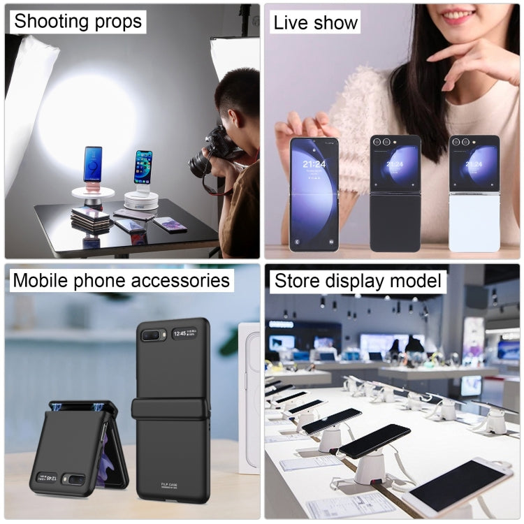 For Samsung Galaxy Z Flip5 Color Screen Non-Working Fake Dummy Display Model (White) by bashfashion