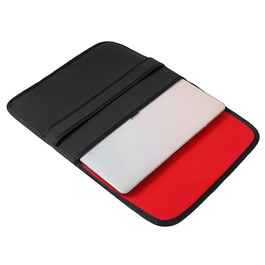 13 Inch Neoprene Laptop Lining Bag Horizontal Section Flap Clutch Bag(Blue) by bashfashion