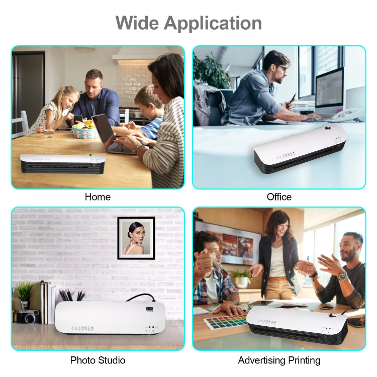 Osmile SL299 A4 Laminator Machine Set With 15 Laminating Pouches Paper Cutter Corner Rounder(EU Plug) by Osmile