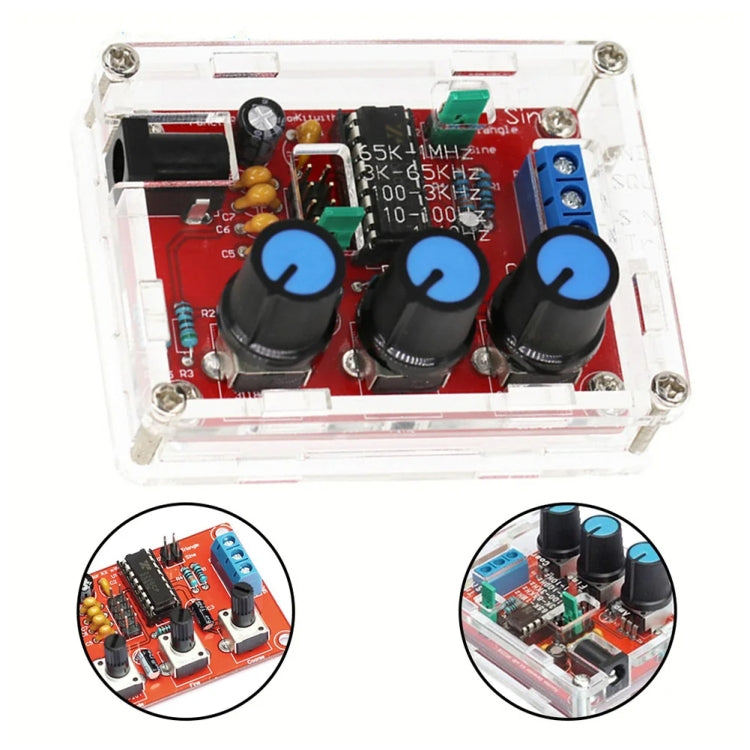 XR2206 High Precision Signal Generator DIY Kit Sine Triangle Square Waves 1Hz-1MHz Frequency Range, Specification: Welding by bashfashion