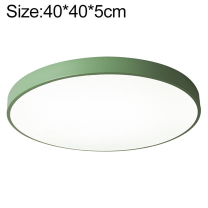 Macaron LED Round Ceiling Lamp, Stepless Dimming, Size:40cm(Green) by bashfashion