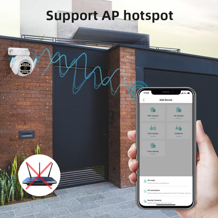 A8-C2 2MP Smart WiFi Surveillance IP Camera, Dual-light Full Color Night Vision / Two Way Audio / TF Card, Power Plug:UK Plug(White) by bashfashion