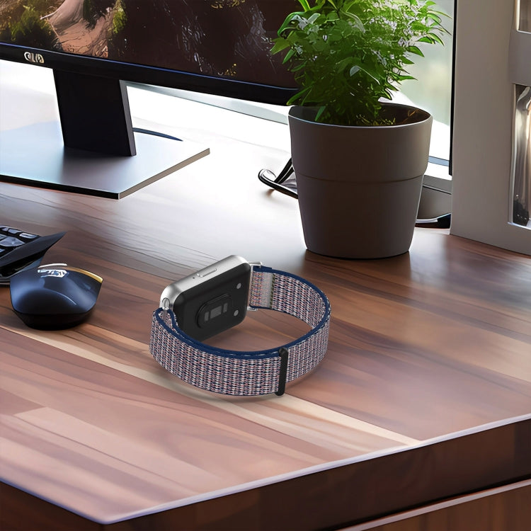 For Samsung Galaxy Fit 3 Nylon Loop Hook and Loop Fastener Watch Band(Camel) by bashfashion