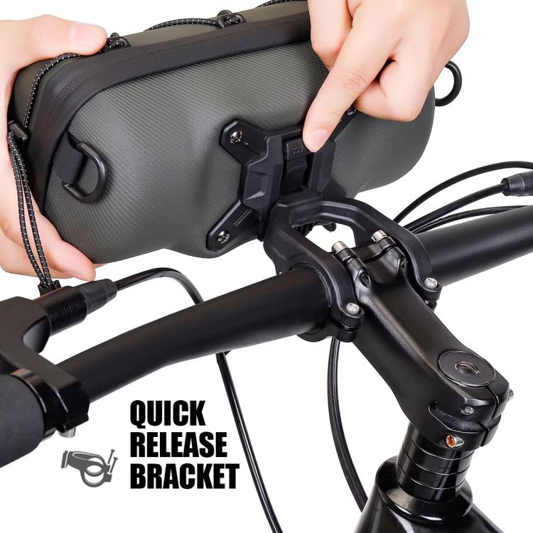 WILD MAN GD7X Mountain Bicycle EVA Hard Shell Handlebar Bag Quick Release Bracket(Army Green) by WILD MAN