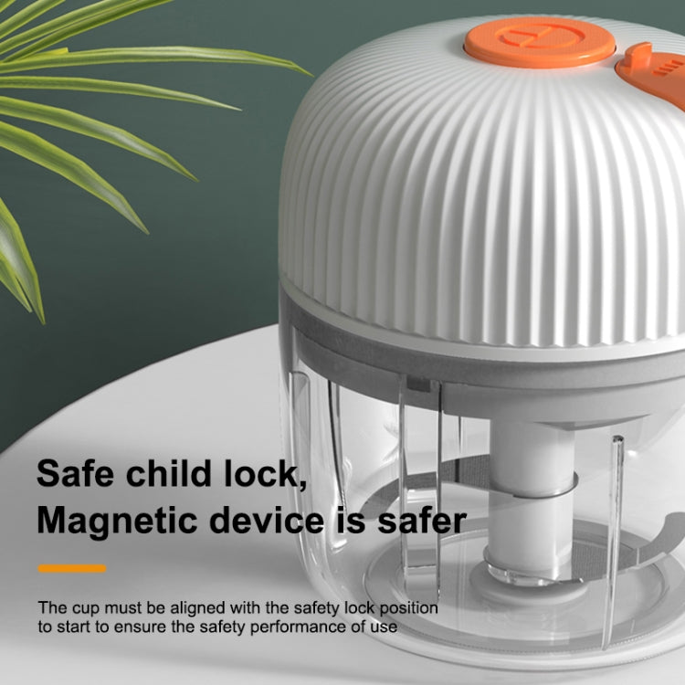 REMAX SL-BM03 Rechew Series Wireless Electric Garlic Stirrer Cordless Portable Food Processor (White) by REMAX