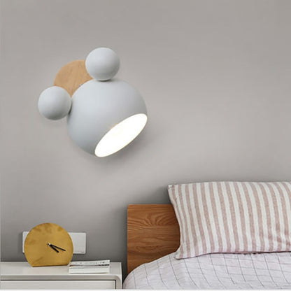 Creative Cartoon E27 LED White Light Wall Lamp for Bedside Passage (White) by bashfashion