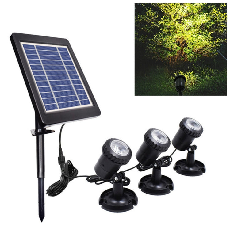 3 In 1 Warm Light Lawn Insertion Pool Diving Solar Spotlight by bashfashion