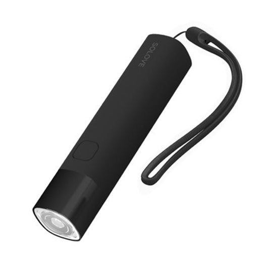 Original Xiaomi Youpin SOLOVE LED Flashlight 3000mAh USB Multi-function Portable Lighting(Black) by Xiaomi