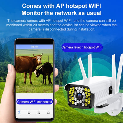 Difang DF-36Q Outdoor HD Surveillance IP Camera, Support Voice Intercom & Night Vision & Human Figure Detection & TF Card, WiFi + HD Fixed Version, EU Plug by Difang