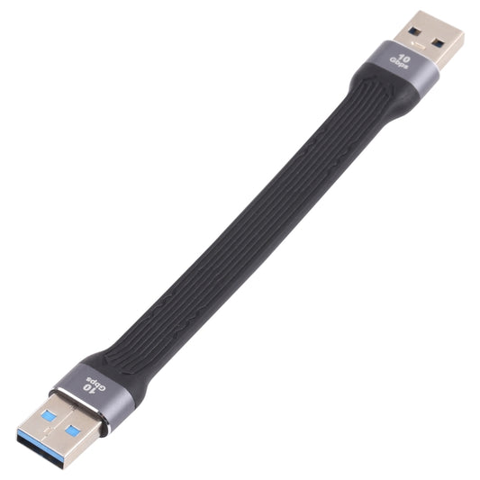 10Gbps USB Male to USB Male Soft Flat Sync Data Fast Charging Cable by bashfashion