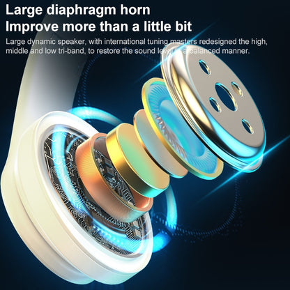 B39 Wireless Bluetooth Headset Subwoofer With Breathing Light Support TF Card(Black) by bashfashion