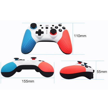 SW510 Wireless Bluetooth Controller With Vibration For Switch Pro(Red Blue) by bashfashion