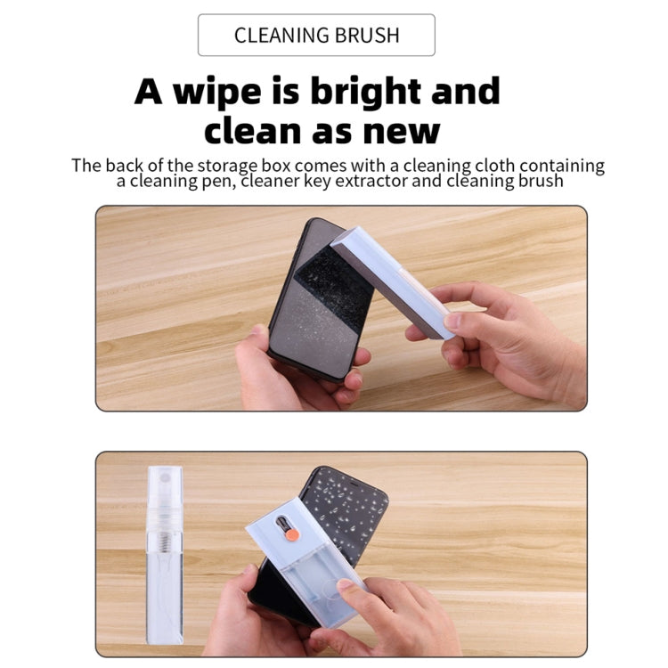 Q6S 10-in-1 Bluetooth Headphone Cleaning Pen Mobile Computer Keyboard Screen Digital Camera Cleaning Kit(Blue) by bashfashion