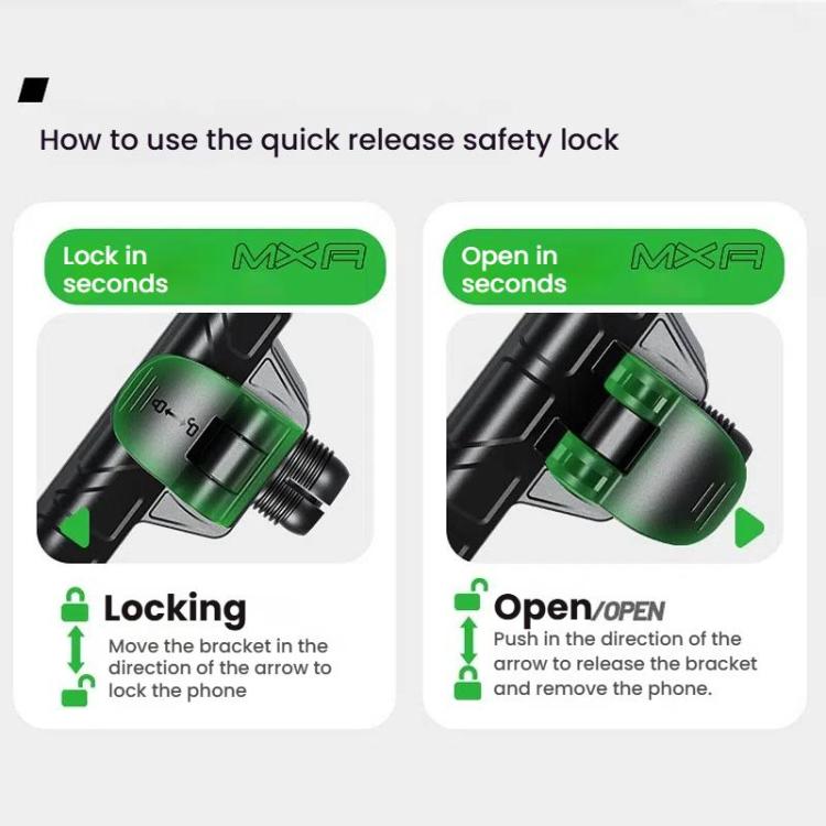 Kewig Motorcycle Bicycle Non-Blocking Mobile Phone Camera Navigation Bracket(M29-C1) by kewig