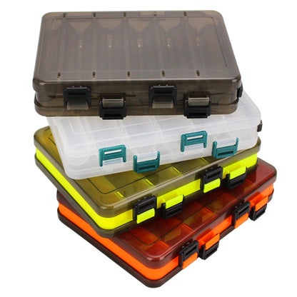 HB326 10 Grids Double Side Luya Tool Box Translucent Bait Organizer(White) by bashfashion