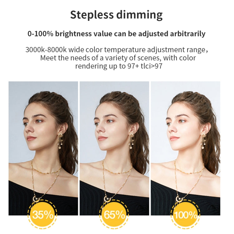 Pixel P45pro High Bright Dual Color Temperature Fill Light 120W Normal Bright Studio Camera Soft Light(A Set With AU Plug Adaptor) by Pixel