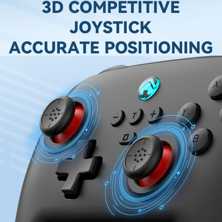 Wireless Bluetooth Gamepad With Wakeup Vibration Body Gamepad For Switch / Android / Apple / PC(Pink) by bashfashion