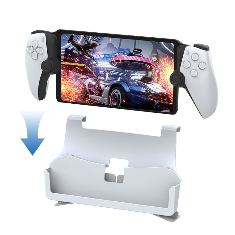 For PlayStation Portal iplay HBP-587 Host Storage Rack With Charging Function(White) by iplay