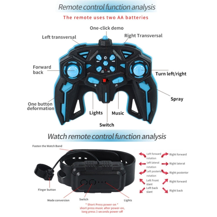 2.4G Spray RC Car Gesture Sensor Music Lights Twist Stunt Drift Car Double Side Driving Buggy Toy, Color: Handle RC Green by bashfashion