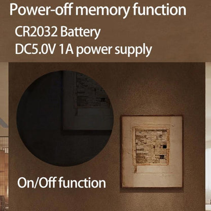 11.6-Inch White Light Wall Clock With Remote Control Multi-Functional Alarm Clock Bamboo+Cloth by bashfashion