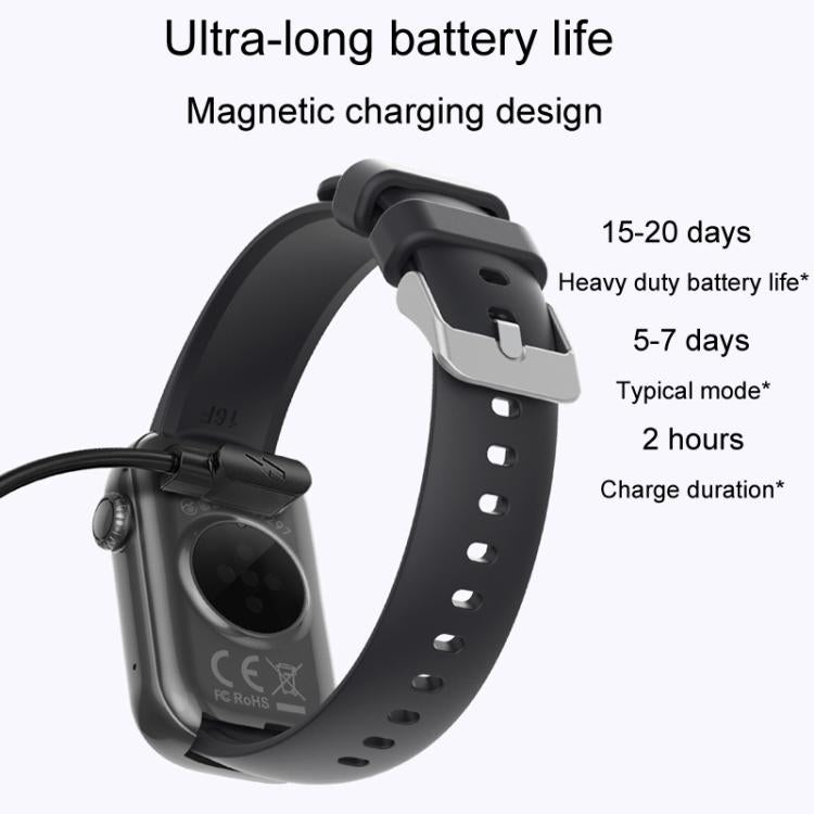 QS50 1.47inch TFT Screen Smart Wristband Support Bluetooth Calling / Oxygen Detection / Sleep Detection / Heart Rate Detection(Gray Green) by bashfashion