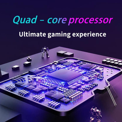 H36S 3.5 Inch IPS HD Screen Retro PSP Game Console Linux System GBA Handheld Video Game Console, Memory: 64G(Purple) by bashfashion