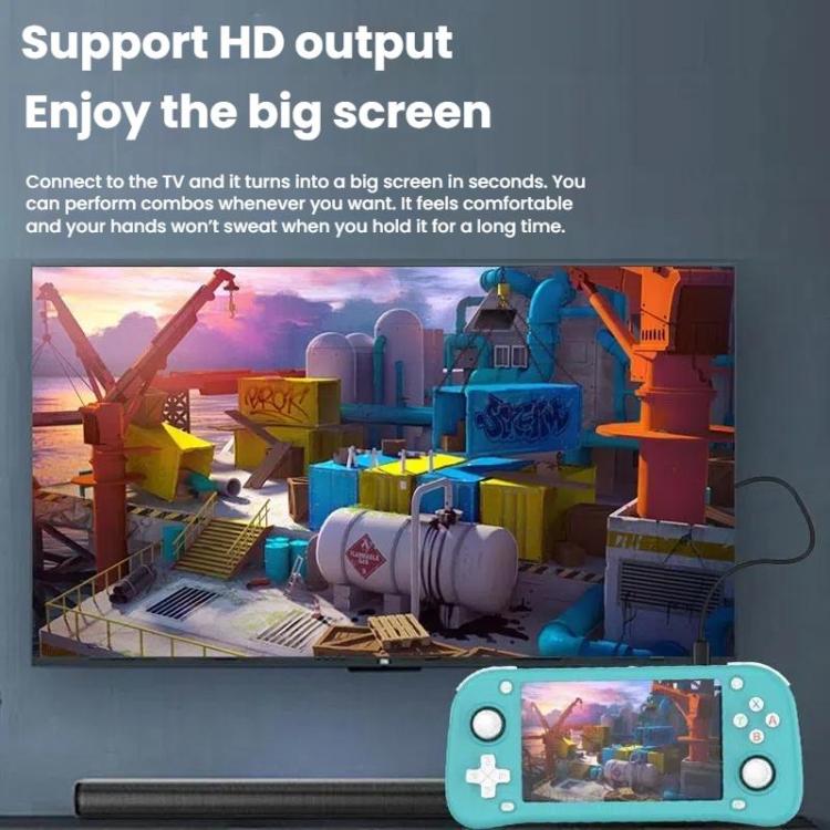 XF43 Retro Handheld Game Console Open Source 4.3 Inch Large Screen Gaming Video Players Console 128G(White) by bashfashion